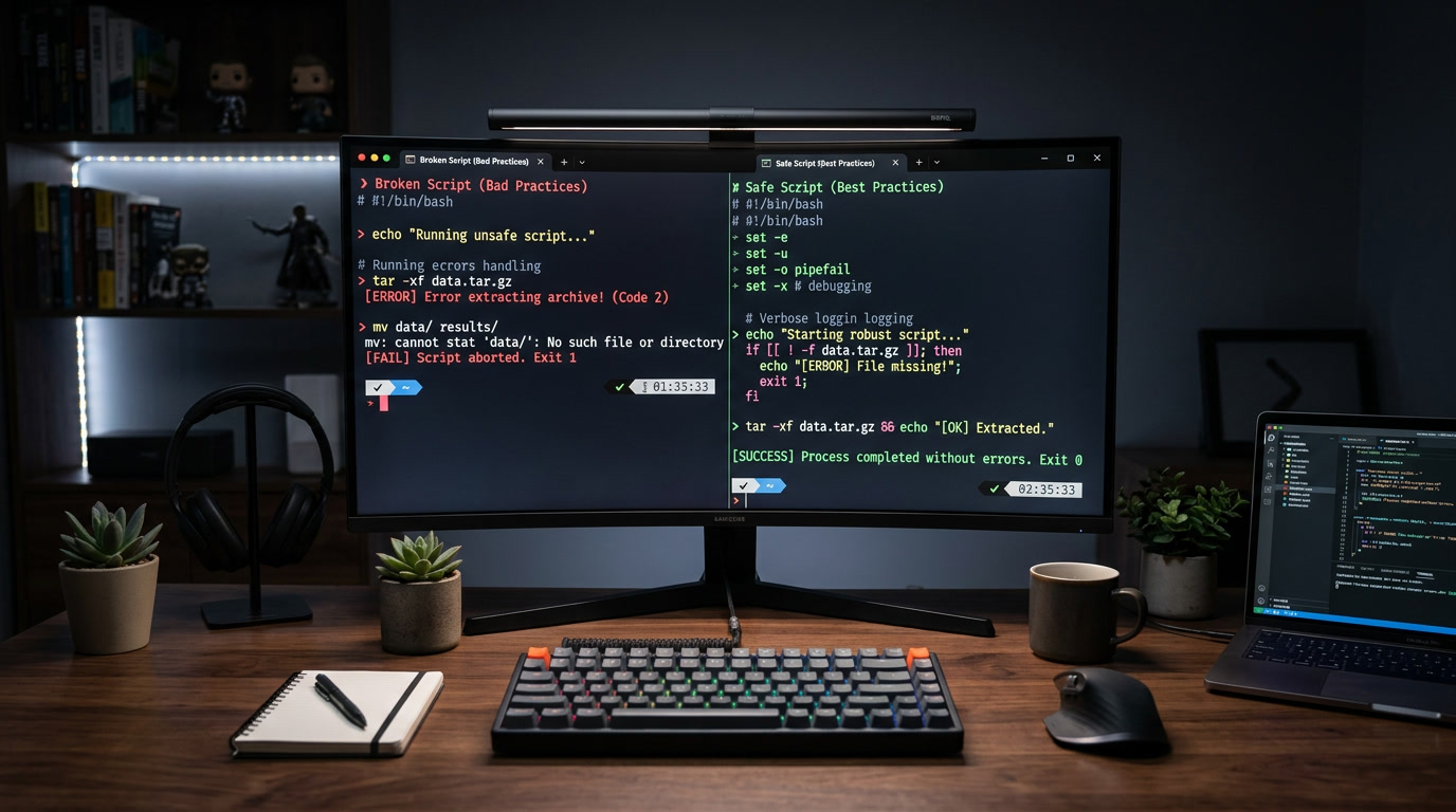 Why set -e Doesn’t Always Exit Your Bash Script (And How It Can Break Production)